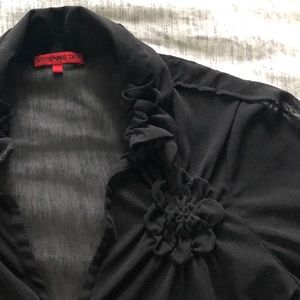 Preloved Vivienne Tam Sheer blouse sz L